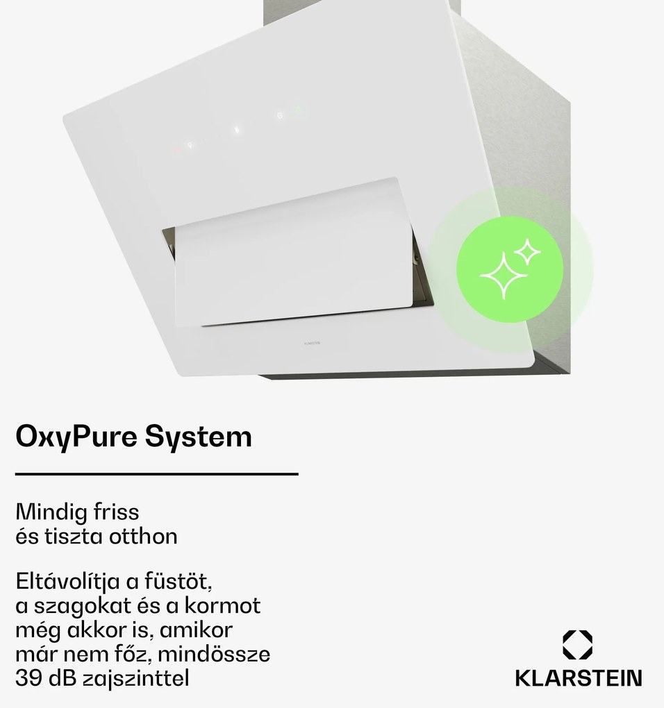 Klarstein SleekAir páraelszívó | A+++ | 717 m³/h | Érintővezérlés | LED | 60 cm