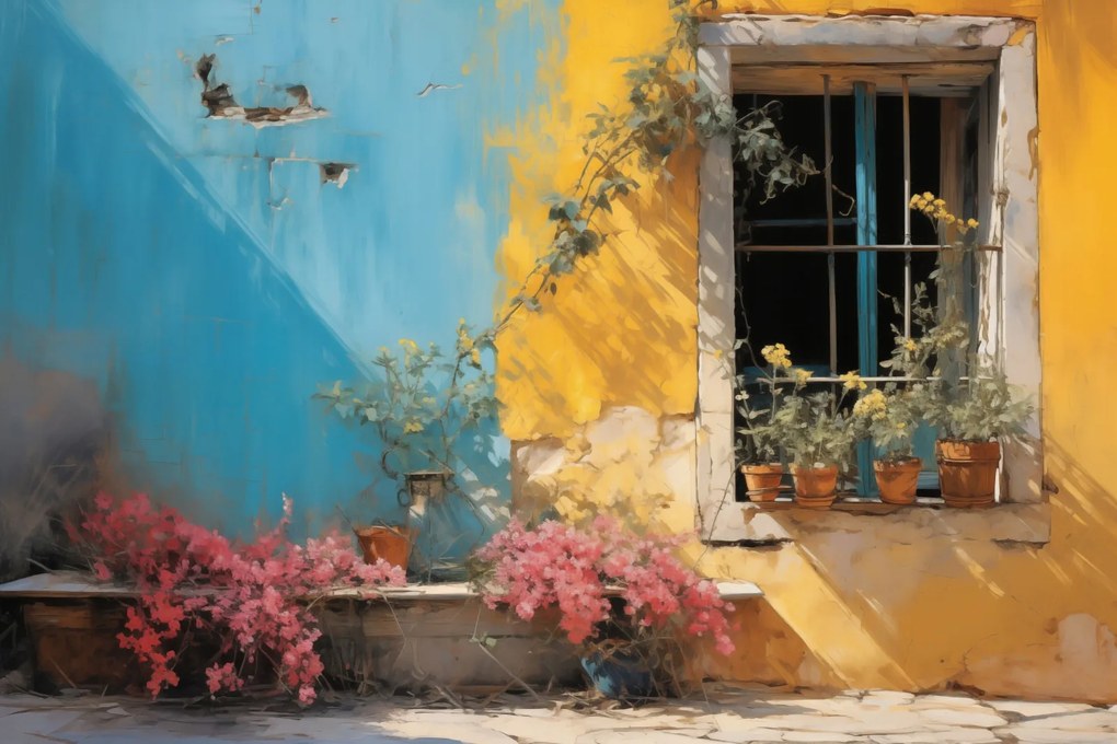 Poszter 91,5x61cm Napsütötte utca