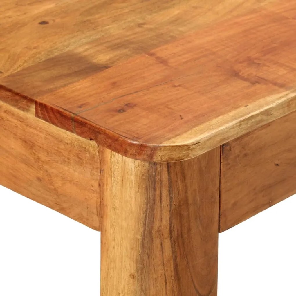 tömör akácfa étkezőasztal 110 x 55 x 76 cm