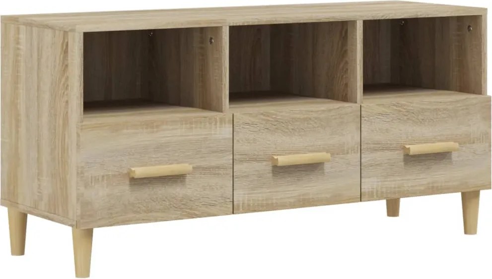 vidaXL sonoma tölgy színű szerelt fa TV-szekrény 102 x 36 x 50 cm