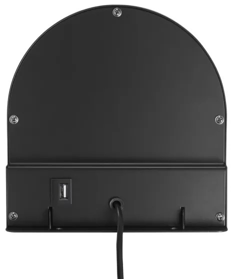 Nordlux - CODY fali lámpa polccal 1xGU10/15W/230V fekete