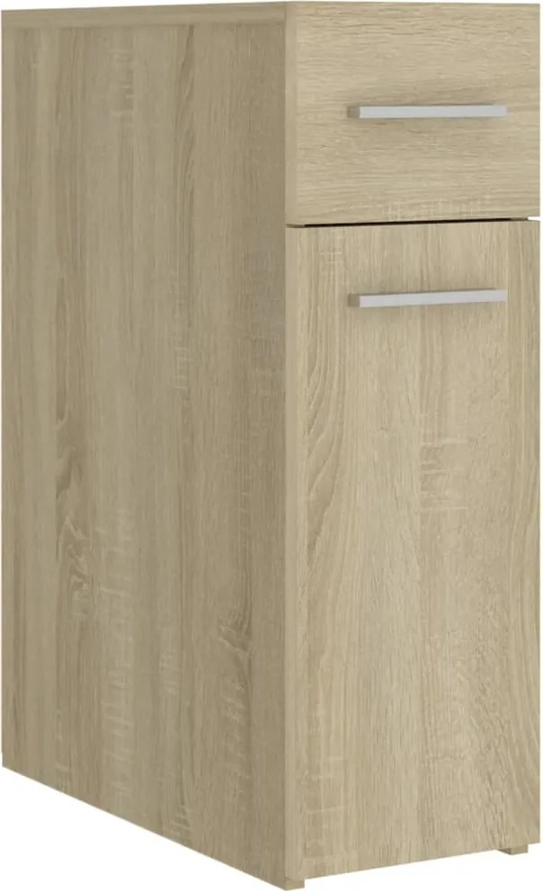 vidaXL sonoma tölgy színű szerelt fa patikaszekrény 20 x 45,5 x 60 cm