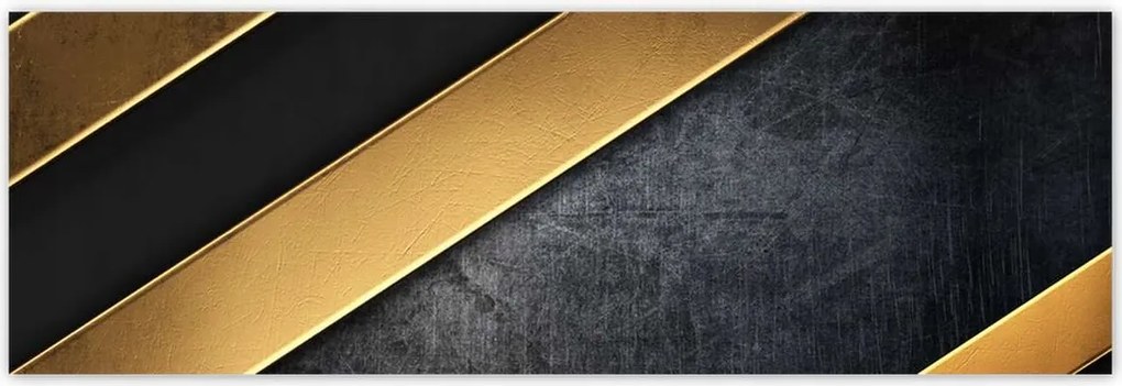 Poszterek 200x66 Arany csíkok