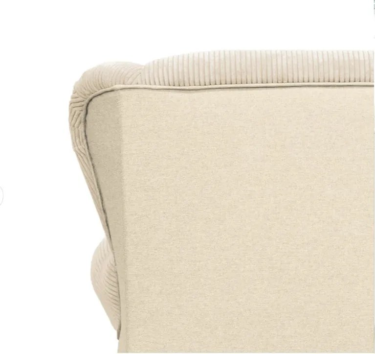 Bézs kordbársony fotel Lord – Ropez