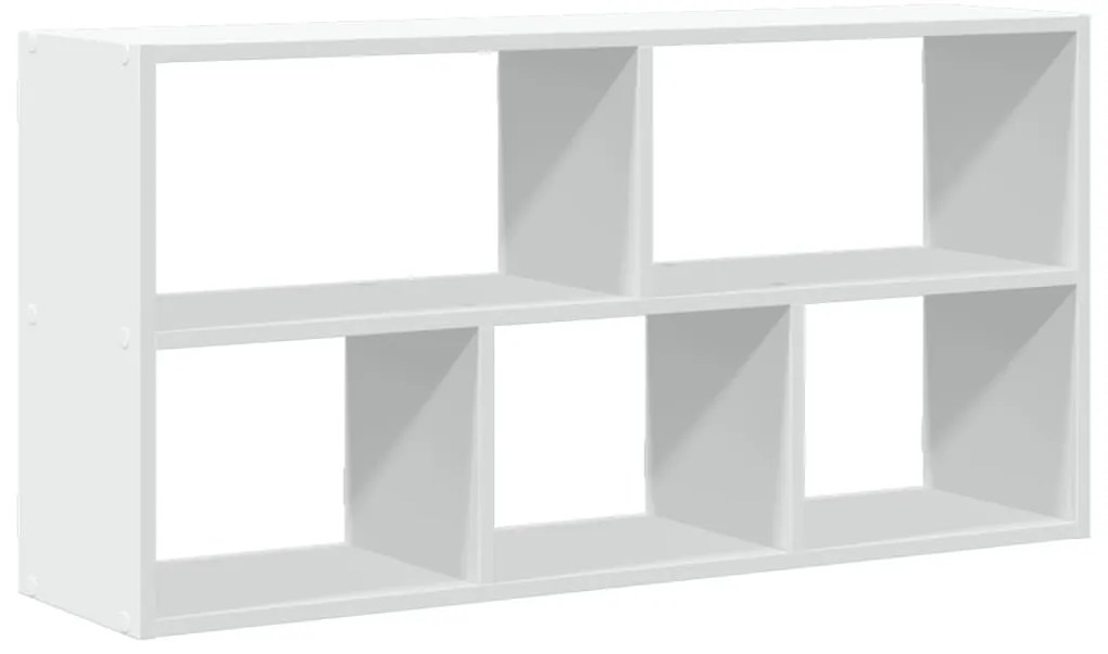 fehér szerelt fa fali polc 100 x 25 x 50 cm