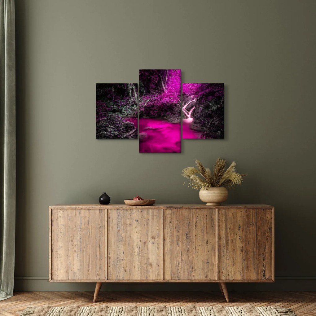 Kép - Rózsaszín erdő (90x60 cm)