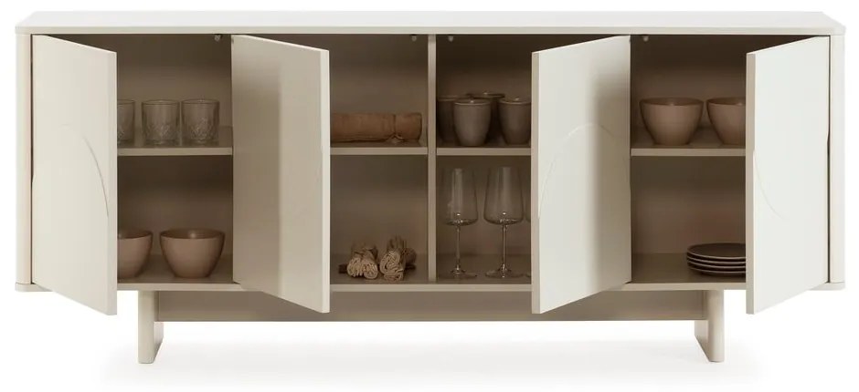 Krémszínű komód 180x75x40 cm Solei – MOME