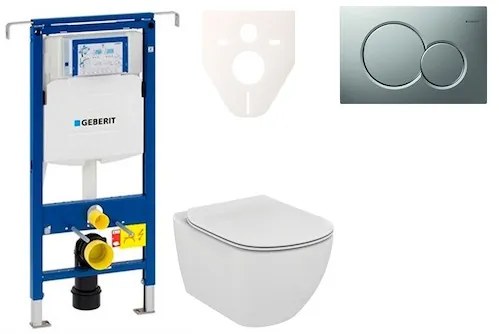 Fali WC szett Geberit előtétfalas szereléshez + Ideal Standard Tesi WC 111.355.00.5NF3