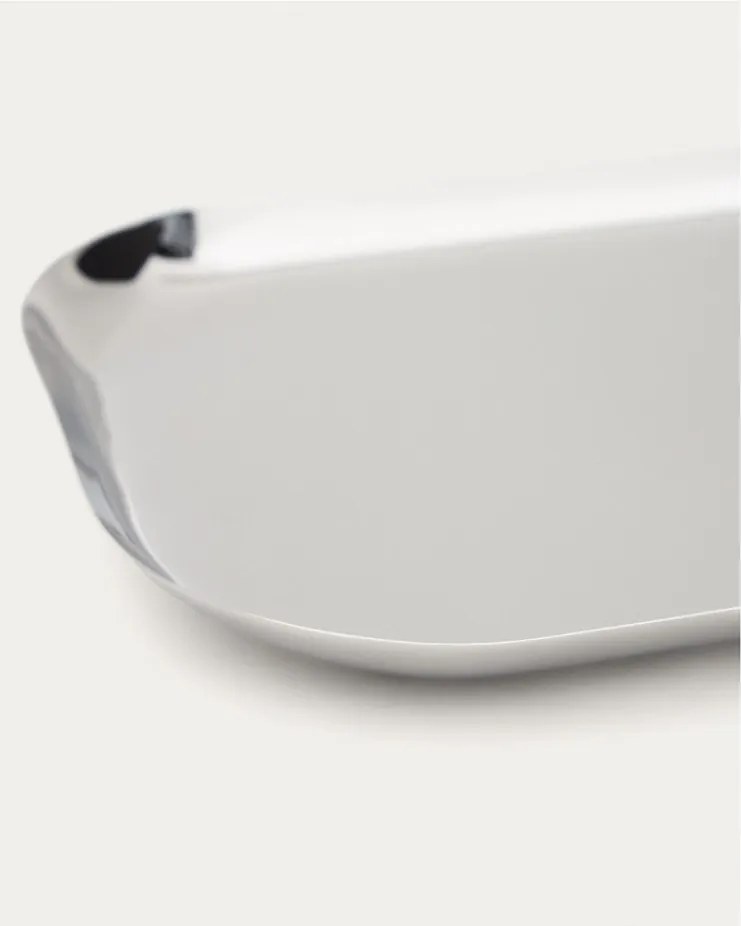 Rozsdamentes acél szervírozó tálca szett 2 db-os 15x29 cm Nirela – Kave Home