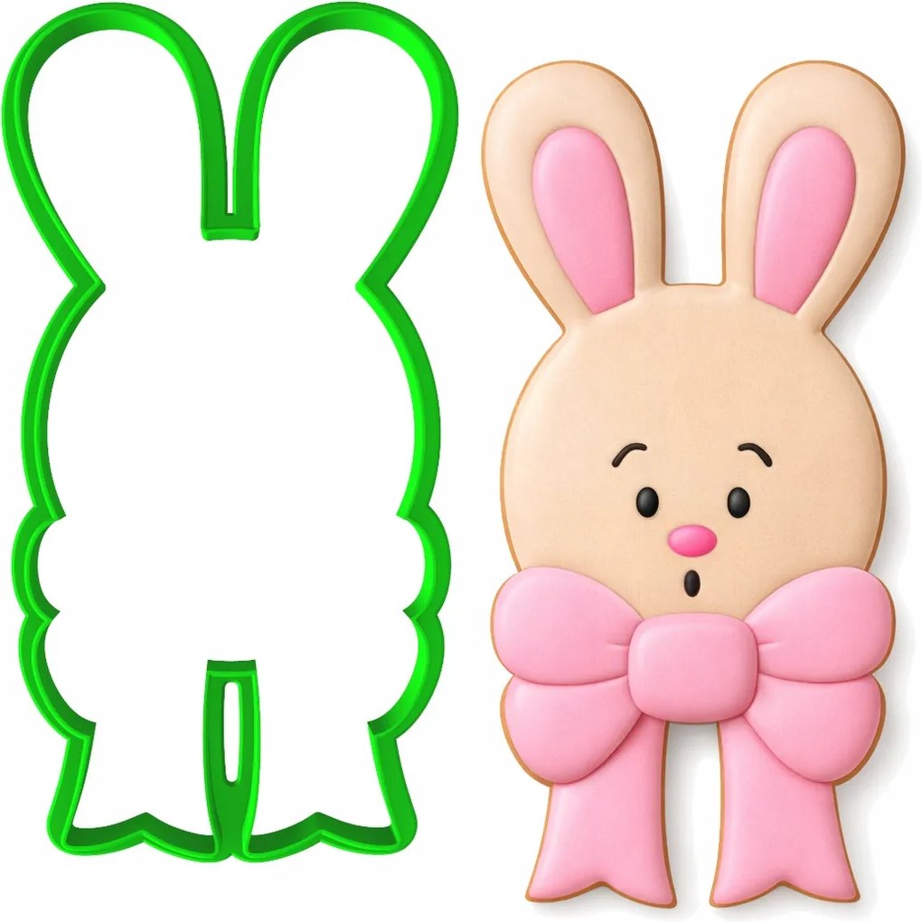 Húsvéti Forma Mézeskalács lyukasztó Húsvéti Nyuszi 12cm