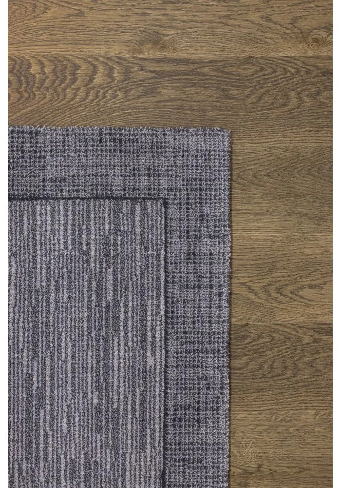 Sötétszürke gyapjú szőnyeg 200x300 cm Linea – Agnella