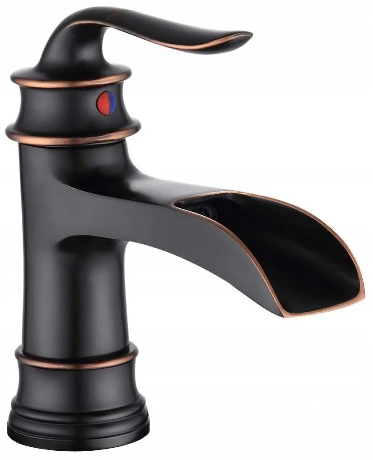 YOKA Venice rusztikus mosdó csaptelep - fekete