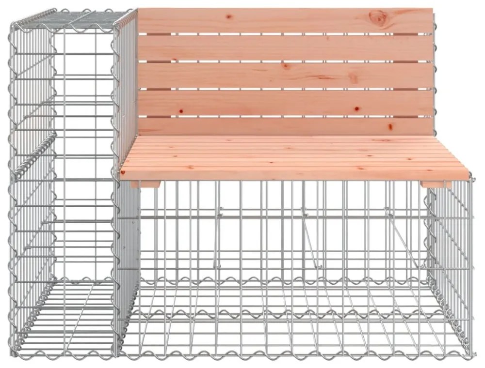 tömör duglászfenyő gabion kerti pad 287x71x65,5 cm