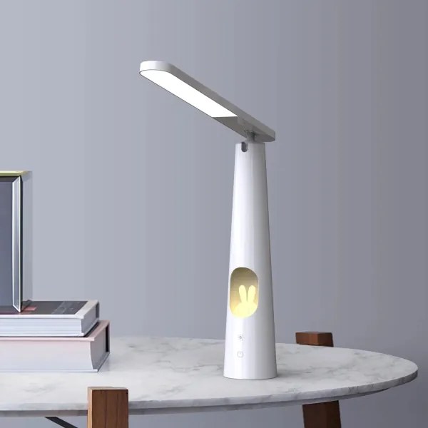 LED Dimmelhető érintős asztali lámpa BUNNY LED/7W/230V 2700/4000/6500K fehér