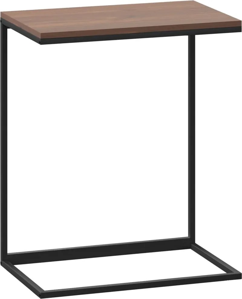 Oldalsó Asztal, fekete, 55x35x66 cm