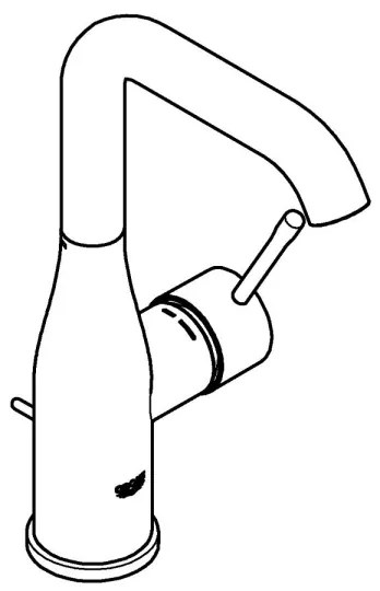 GROHE 32628GL1 - ESSENCE mosdócsaptelep, L-es méret, arany