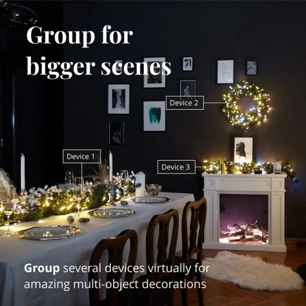 Twinkly TWS400GOP-BEU - LED Karácsonyi kültéri lánc 400xLED 35,5m IP44 Wi-Fi