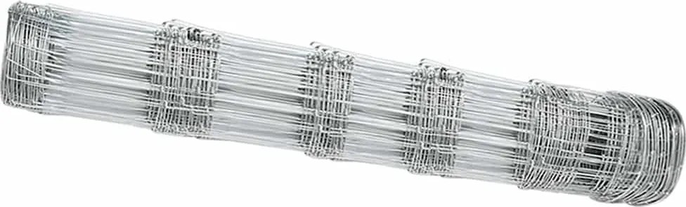 vidaXL Legelőkerítés Ezüst 25 x 0,8 m Horganyzott acél