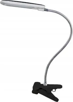 Led asztali lámpa kapcsolóval és klipszel Baz 5W/230V/4000K/340Lm/120°/IP20,