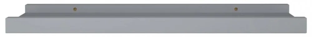 2 db szürke MDF szegélypolc képkeretekhez 40 x 9 x 3 cm