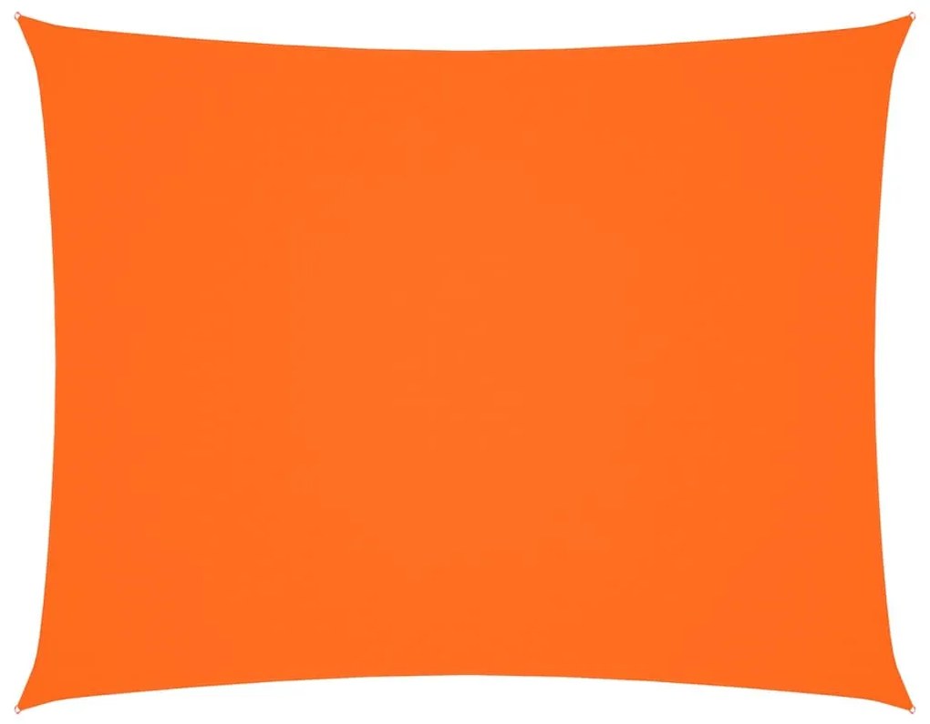narancssárga téglalap alakú oxford-szövet napvitorla 3 x 4 m
