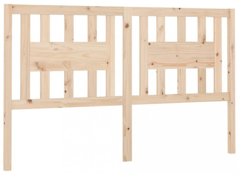 tömör fenyőfa fejtámla 126 x 4 x 100 cm