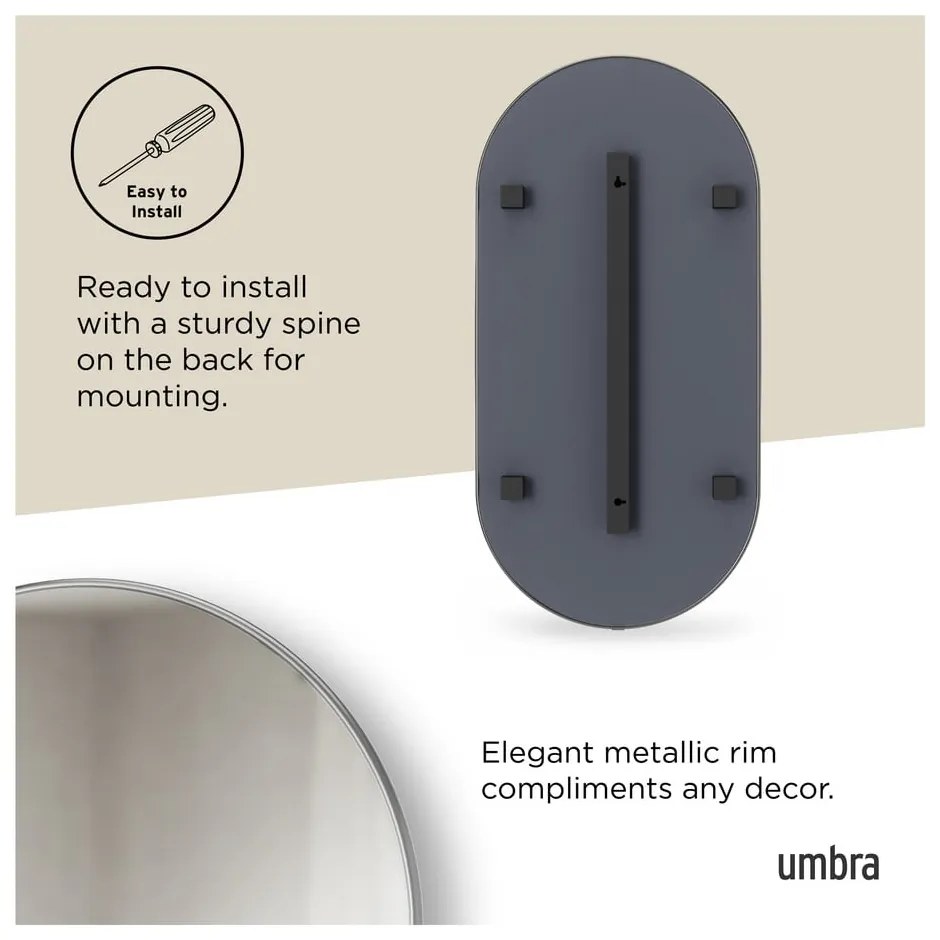 Fali tükör 46x91 cm Hubba – Umbra