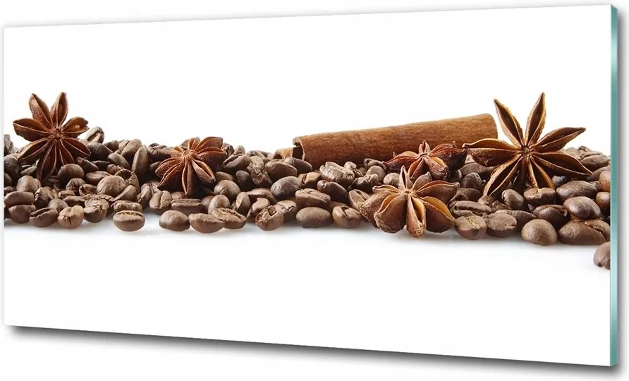 Fotó kép edzett üveg kávébab 125x50