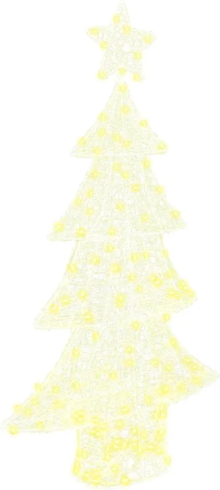 vidaXL Karácsonyfa 160 LED-del Meleg fehér 150 cm Akril