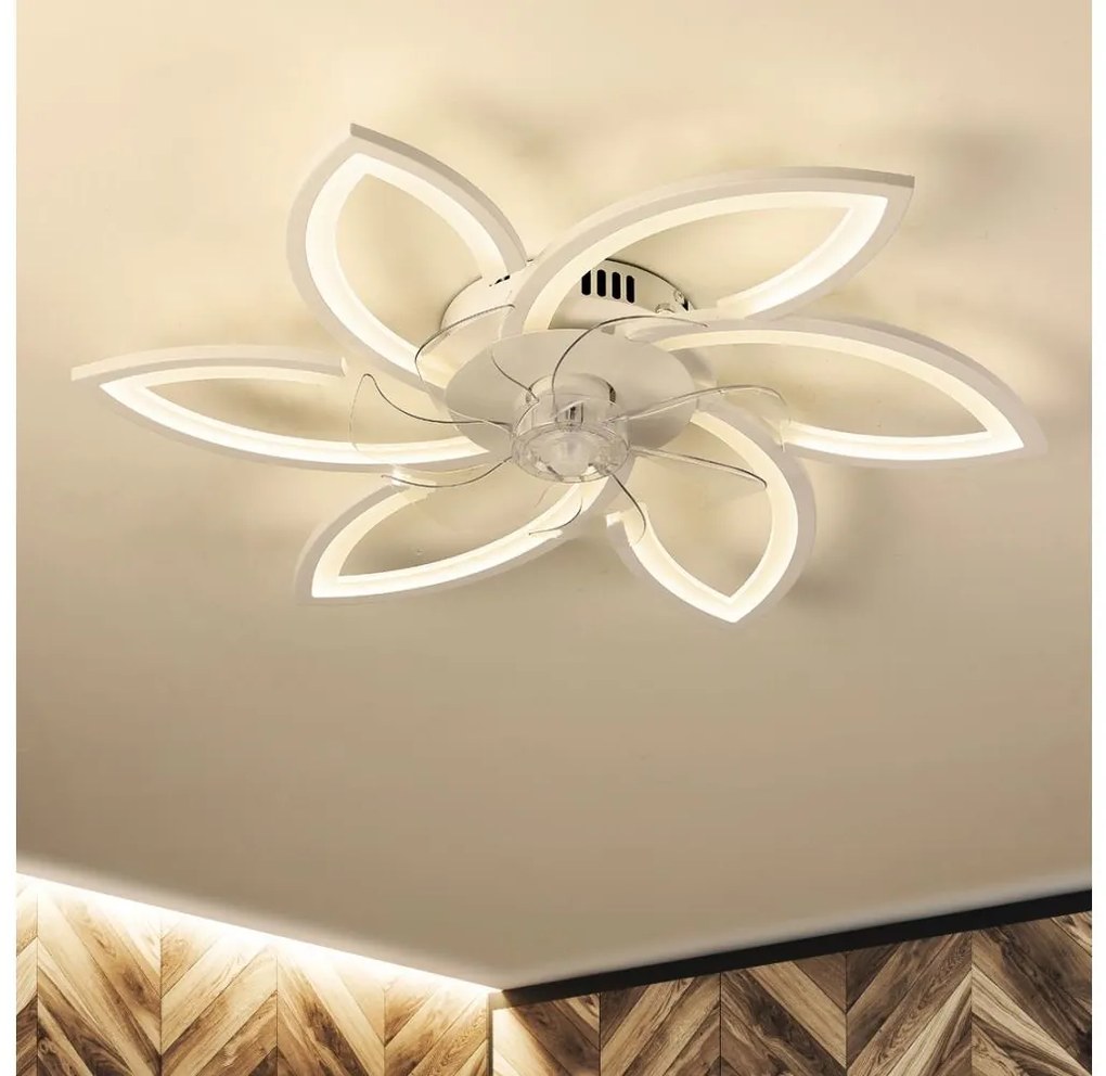 Brilagi Brilagi-LED Dimmelhető lámpa ventilátorral LED/50W/230V 3000-6500K fehér + távirányító BG1613