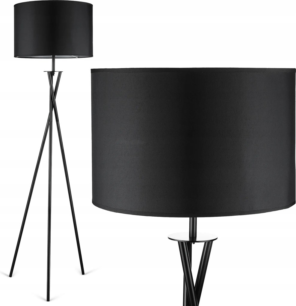 Állólámpa E27 Fém Modern Háromlábú Lámpabúra 146cm