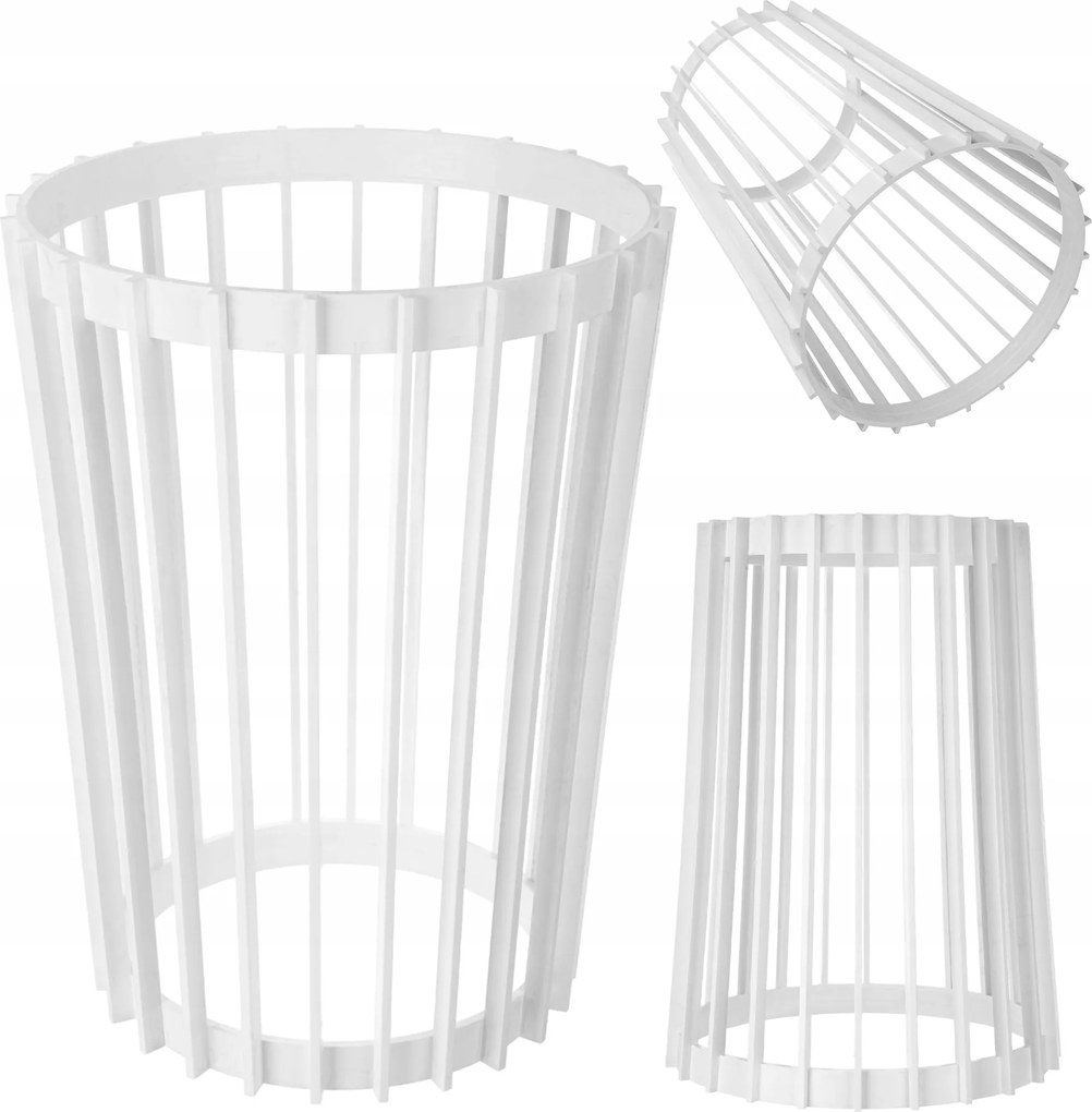 Virágágyás Álló Virágtartó Állvány Növények Loft Kétoldalas Fehér 39,5 cm