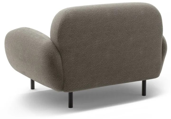Szürke buklé fotel Poppy – Micadoni