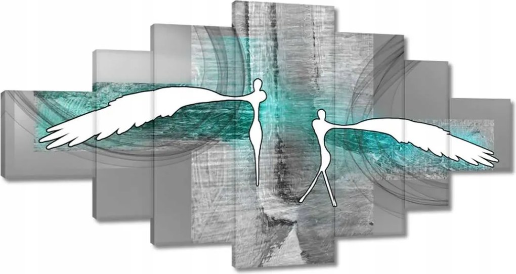 Festmények 200x100 Angyalok a hálószobába Türkiz