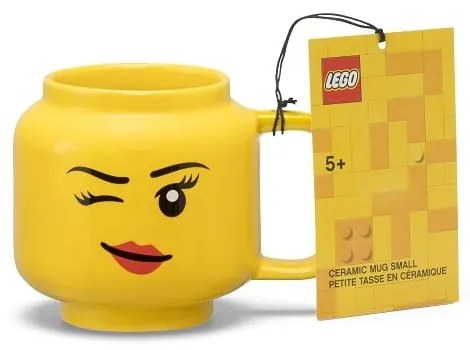 Sárga kerámia gyerek bögre 255 ml Head – LEGO®