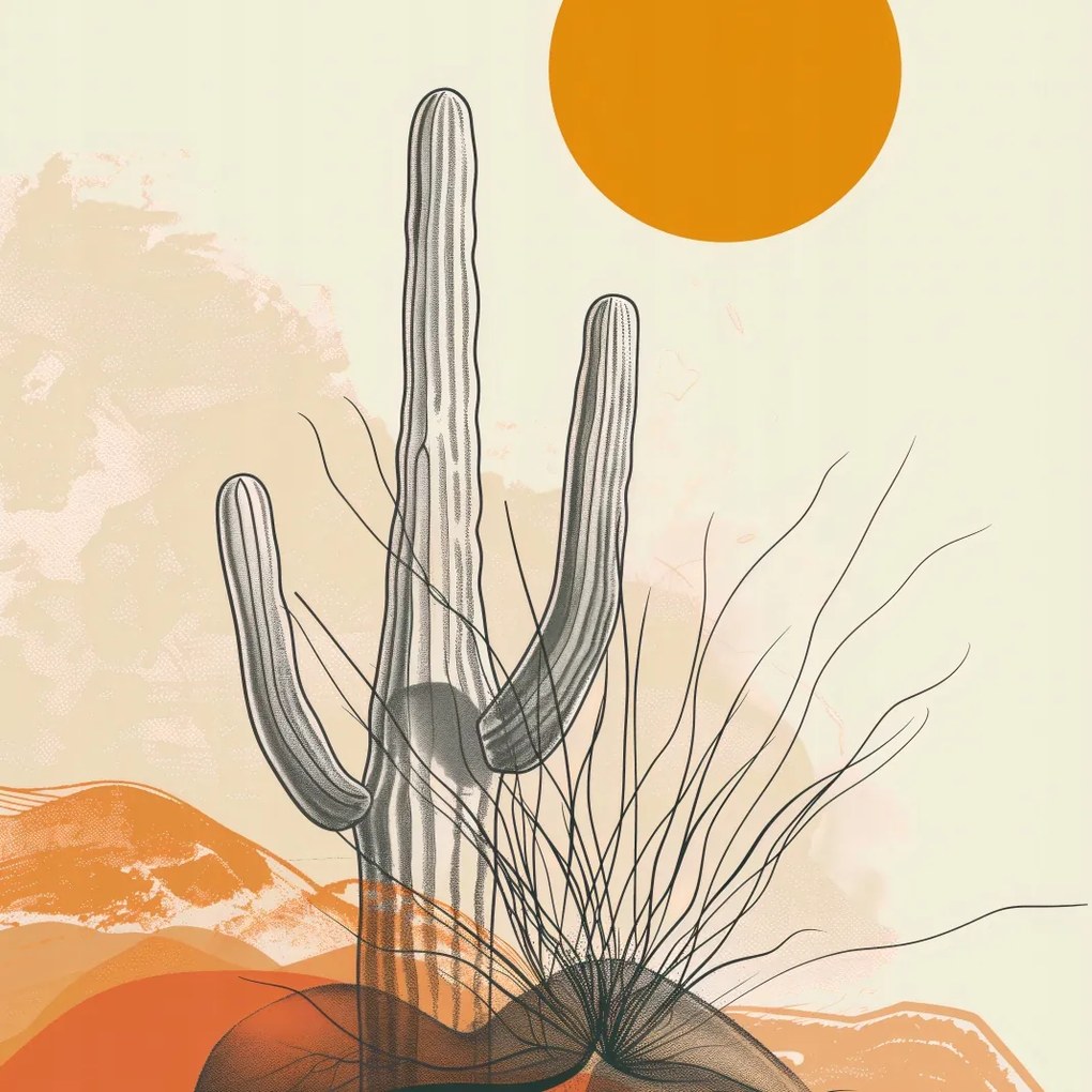 Poszter 60x60cm Sivatagi magány