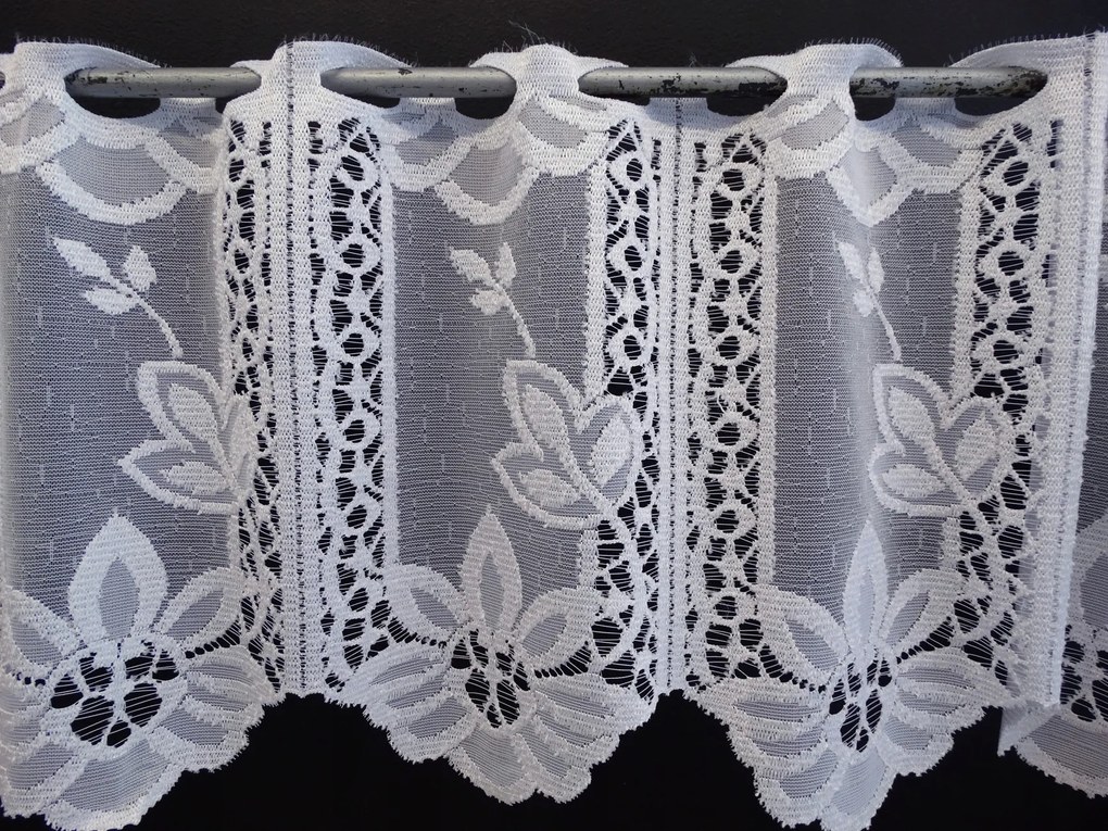 Mg Irigység jacquard 30440 Fehér 300x30cm Kész M