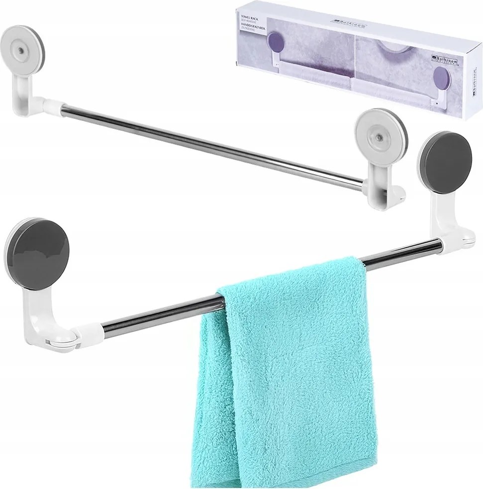 Fürdőszobai Akasztó tapadókorongos fali törölköző fúrás nélkül