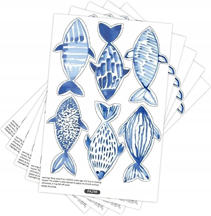 DW1NK4 Falmatrica tengeri állatokkal, tengeri hal motívum 5 lap