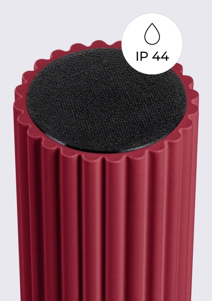 Borvörös mennyezeti lámpa üveg búrával ø 12 cm Orbital – Sollux