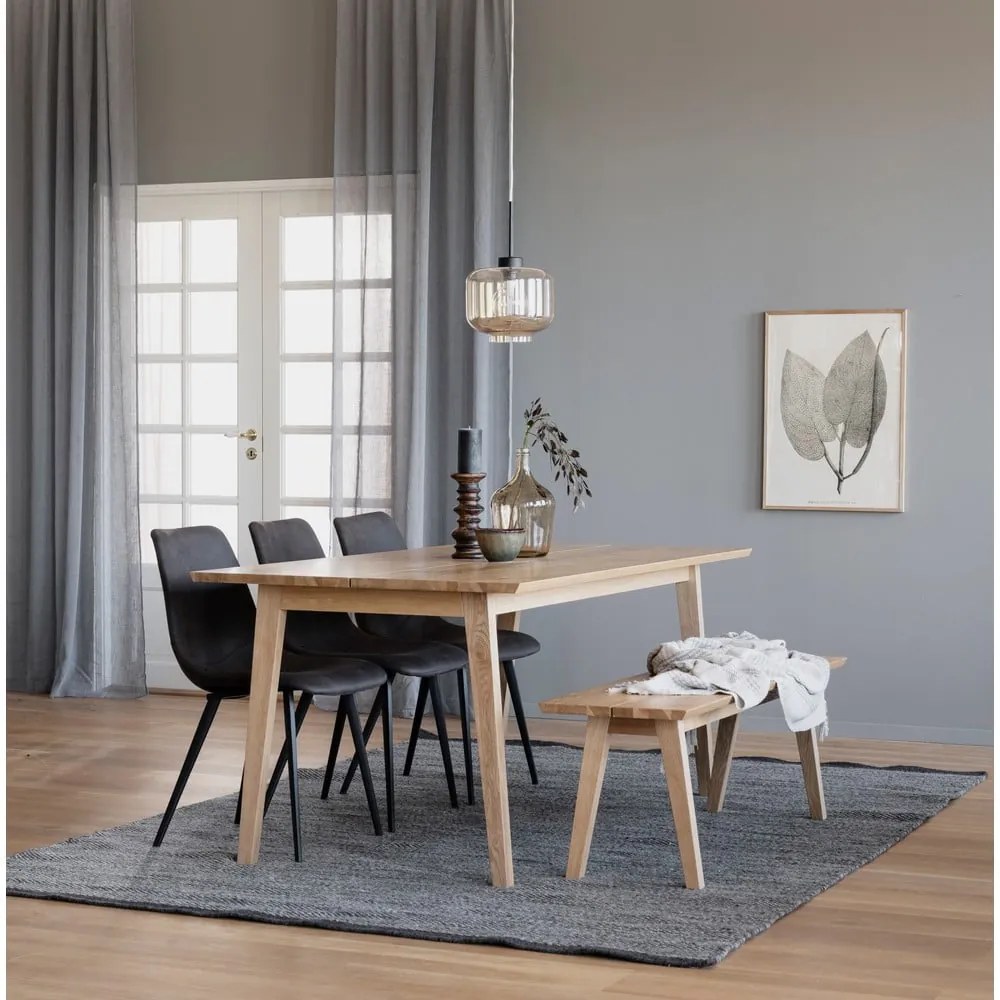 Melfort fa étkezőpad tölgyfa dekorral, 144 x 38 cm - Rowico