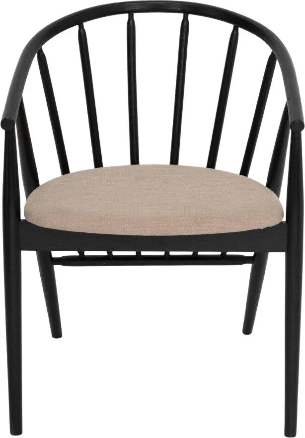 Calido fa szék tölgy fekete 55x58x78 étkező konyhába Homla