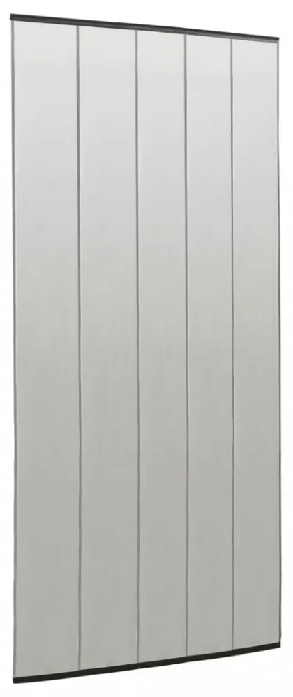 fekete szúnyogháló ajtóra 5 részes hálós függönnyel 120x240 cm