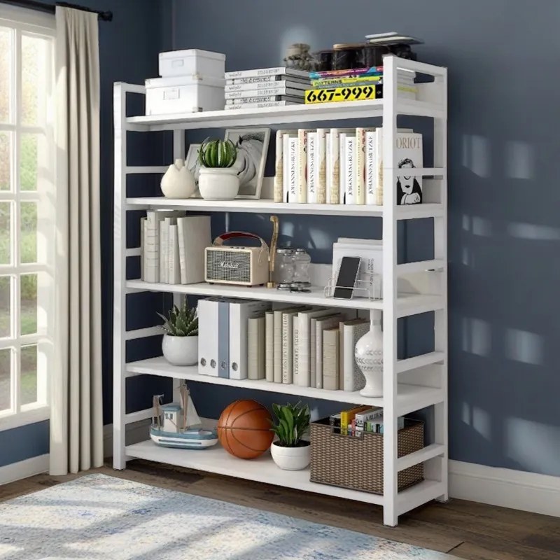 Fém vázas polcos szekrény 5 polcos 60x30x182cm fekete PG04-4