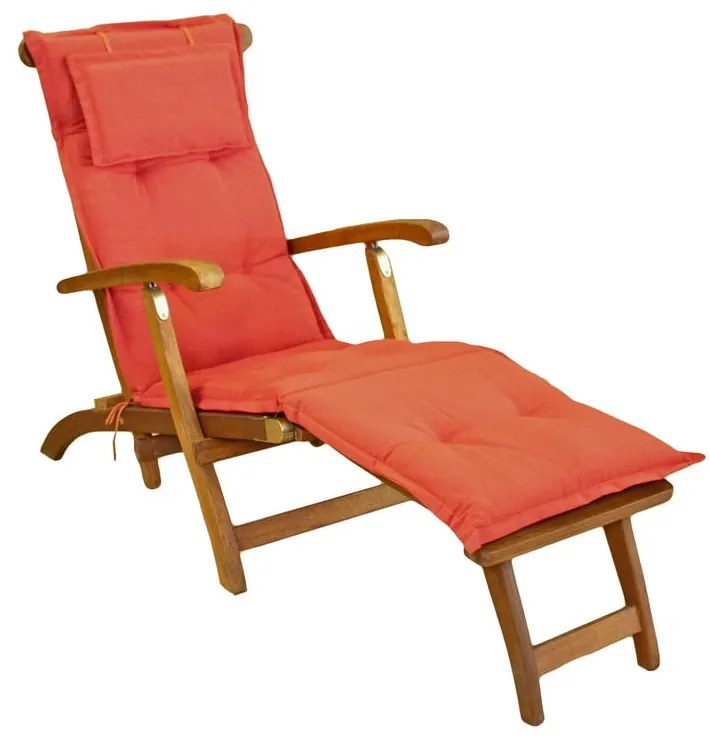 Téglavörös kerti székpárna napozóágyra 48x175 cm Bristol – Sun Garden