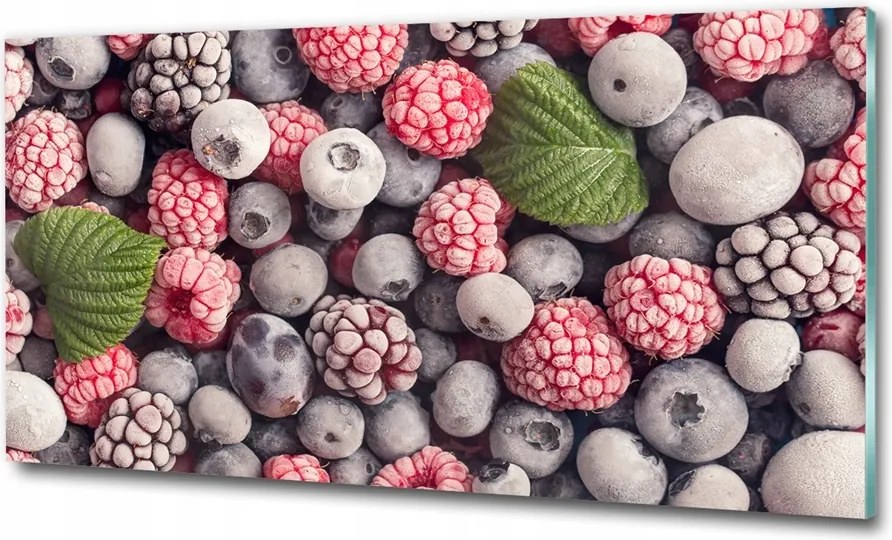 Fotó üvegkép Fagyasztott erdei gyümölcsök 125x50