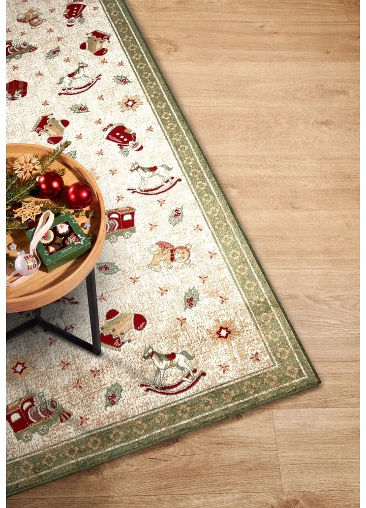 Zöld pamutkeverék futószőnyeg karácsonyi mintával 80x200 cm Toy's Delight Green Christmas – Villeroy&amp;Boch