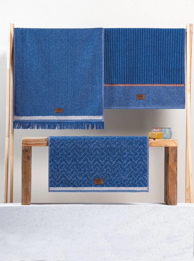 Kéztörlő Szett (3 db) Denim - kék