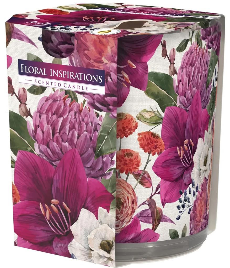 Floral inspirations illatgyertya üvegpohárban, 100 g, 8 cm