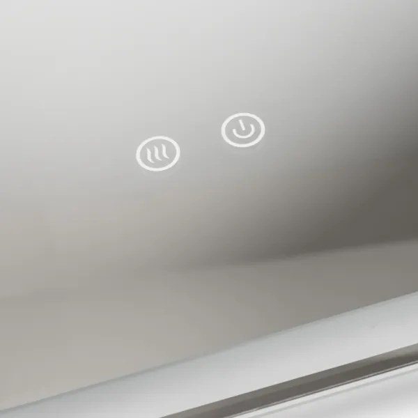 Brilagi - LED-es, dimmelhető fürdőszobai fűtött tükör háttérvilágítással BELLA LED/12W/230V 40x60 cm IP44